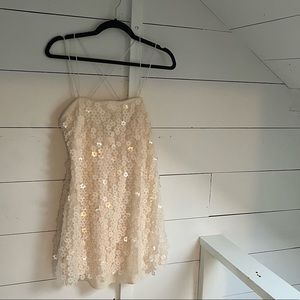 FLORAL SEQUIN DRESS || XS, WORN ONCE
